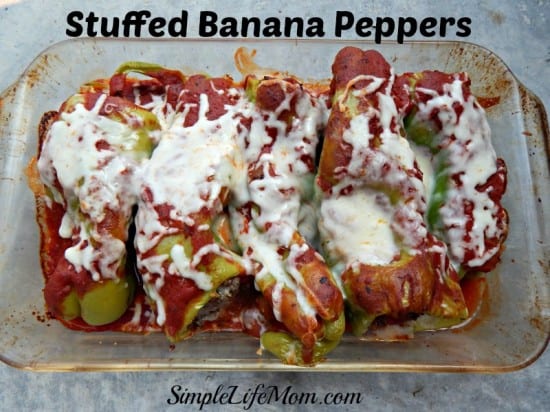 Stuffed Banana Peppers -Simple Life Mom