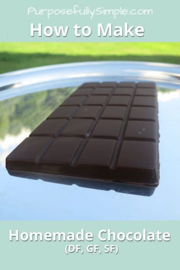 Featured on the Homestead Blog Hop - How-to-Make-Homemade-Chocolate-Purposefully-Simple