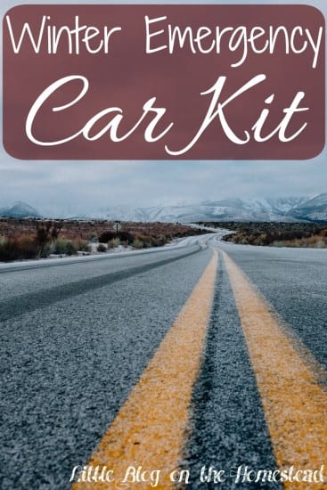 Featured on the Homestead Blog Hop - Winter-Car-Kit