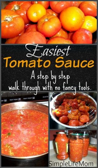 How to Process Tomatoes for Sauce - Simple Life Mom