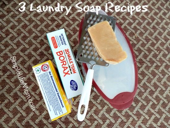 3 Laundry Soap Recipes with natural, safe ingredients for your family