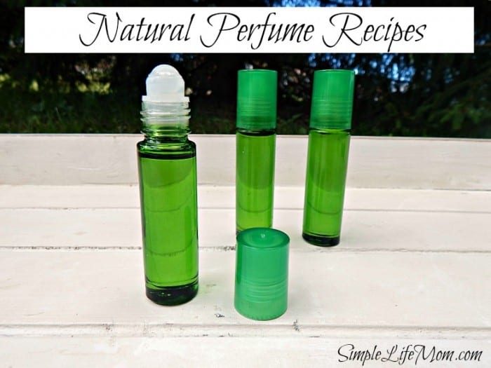 Natural Homemade Perfume from Simple Life Mom. Made with Essential Oils.