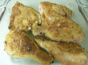 Oven Baked Fried Chicken and Roasted Potatoes