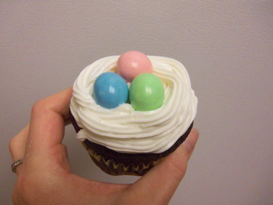 Easter Egg Nest Cupcakes