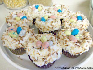 Best Chocolate Cupcakes - Easter Egg Nest