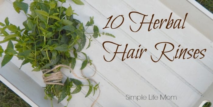 10 Herbal Hair Rinses by Simple Life Mom