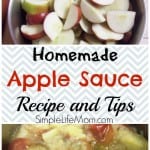 Apple Recipes for Fall - Homemade Apple Sauce on a Budget - Recipe and Tips from Simple Life Mom