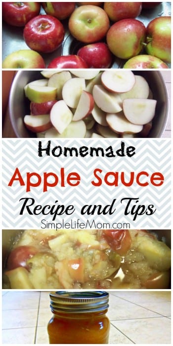 Homemade Apple Sauce on a Budget - How to Make Your Own Applesauce - Recipe and Tips from Simple Life Mom