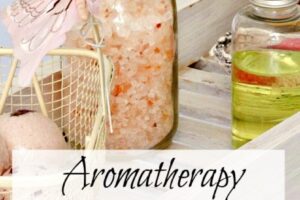 Aromatherapy Bath Salts with herbs and essential oils from Simple Life Mom