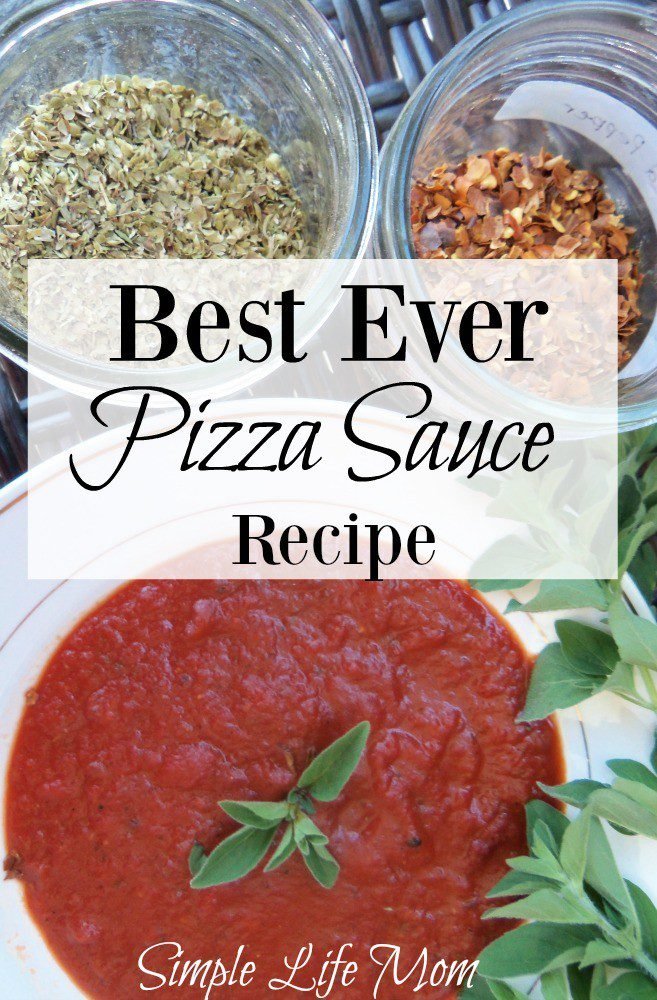 Best Ever Pizza Sauce Recipe from Simple Life Mom