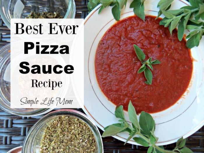 Best Pizza Sauce Ever Recipe from Simple Life Mom