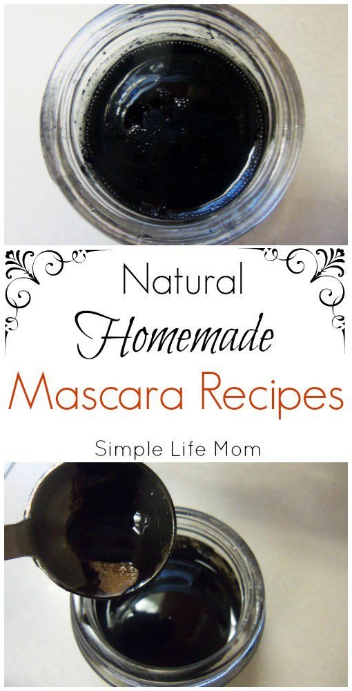 Natural Homemade Mascara Recipes from Simple Life Mom