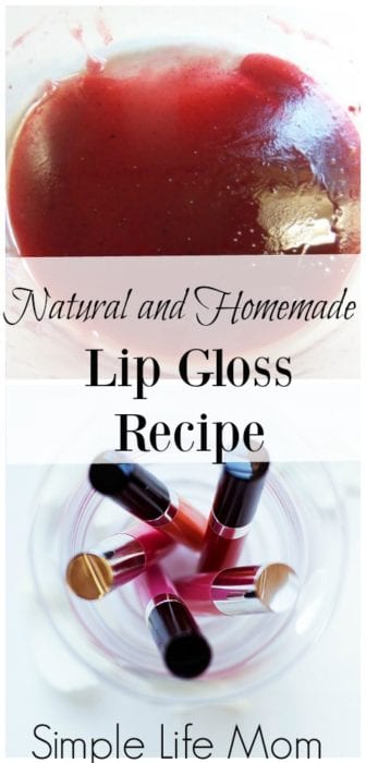 Natural and Homemade Lip Gloss Recipe from Simple Life Mom