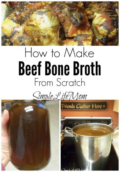 How to Make Beef Bone Broth. Learn about the amazing health benefits and how to make bone broth from scratch from Simple Life Mom