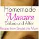 Homemade Mascara Recipe Before and After Picture