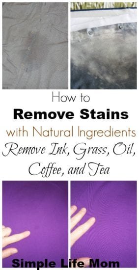 How to Remove Stains with Natural Ingredients from Simple Life Mom