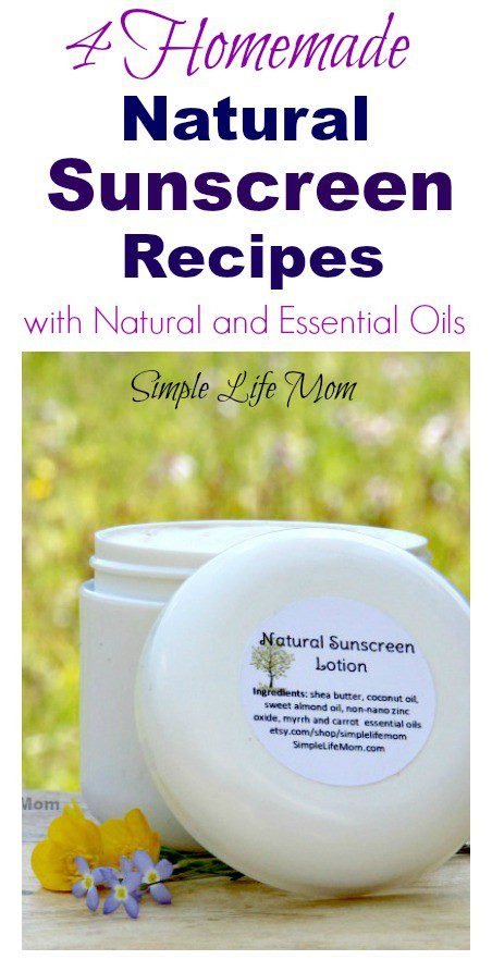 How to Make Sunscreen – 4 Homemade Sunscreen Recipes - Simple Life Mom