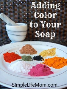 Adding Color to Your Soap - natural, healthy, and non-toxic alternatives for adding color to your beautiful soap creations