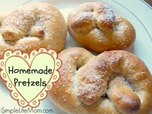 Homemade Whole Wheat Pretzels - twists or cinnamon bites