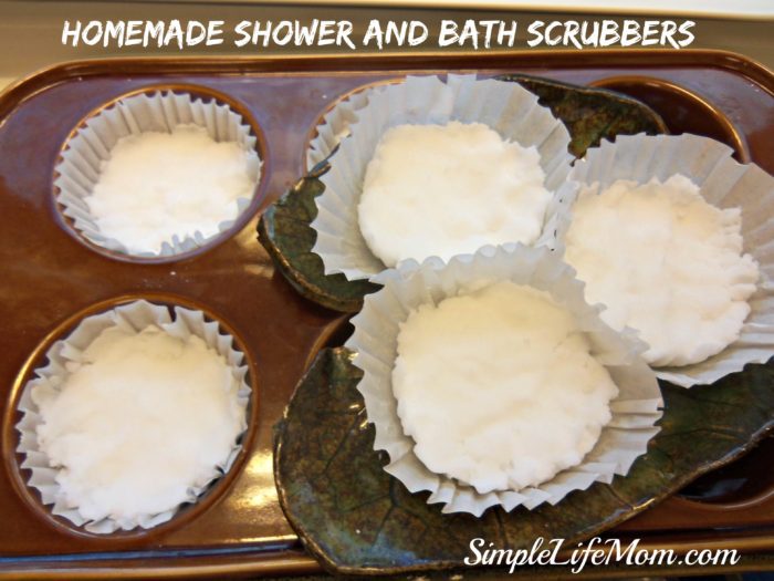 DIY Bath and Shower Scrubbers - clean your bathroom naturally