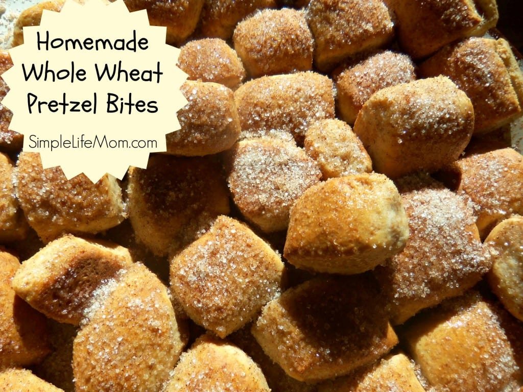 Homemade Whole Wheat Pretzel Bites
