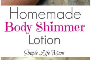 Homemade Body Shimmer Lotion from Simple Life Mom