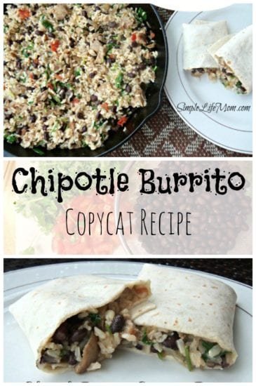 Chipotle Burrito Copycat Recipe from Simple Life Mom