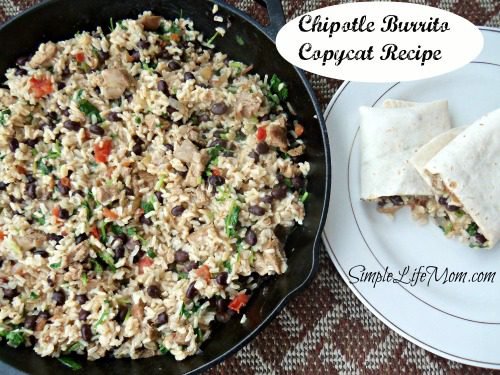 Chipotle Burrito Copycat Recipe - great Mexican flavor at home