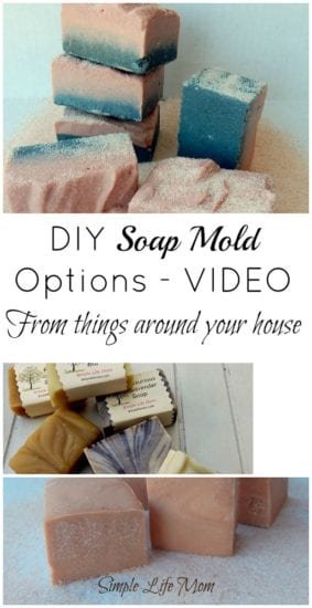 DIY Options for soap molds from things around your house by Simple Life Mom