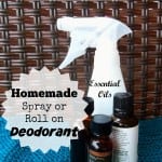 Homemade Spray or Roll on Deodorant from Simple Life Mom