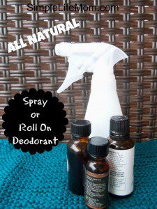 Homemade Spray or Roll On Deodorant