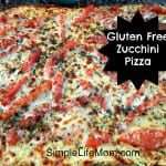 Gluten Free Zucchini Pizza - a zucchini and Mozzarella crusted pizza perfect for grilling for baking