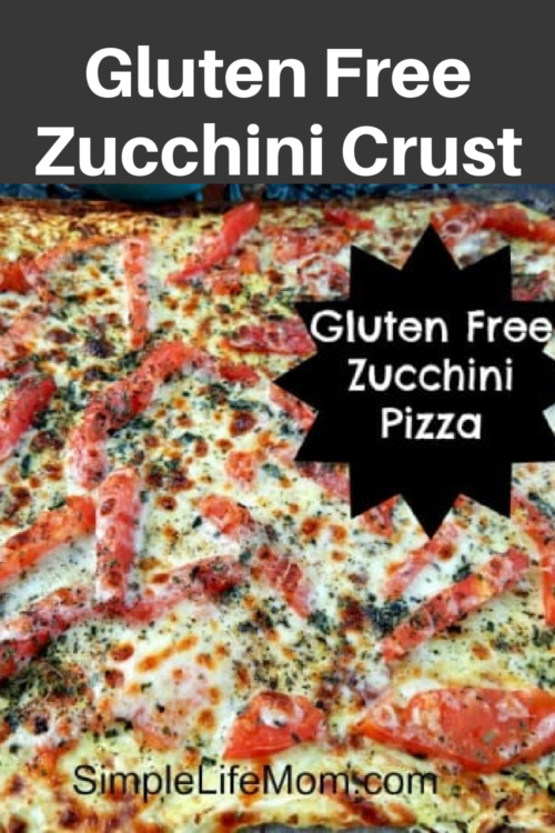 Gluten Free Zucchini Pizza - a zucchini and Mozzarella crusted pizza perfect for grilling for baking
