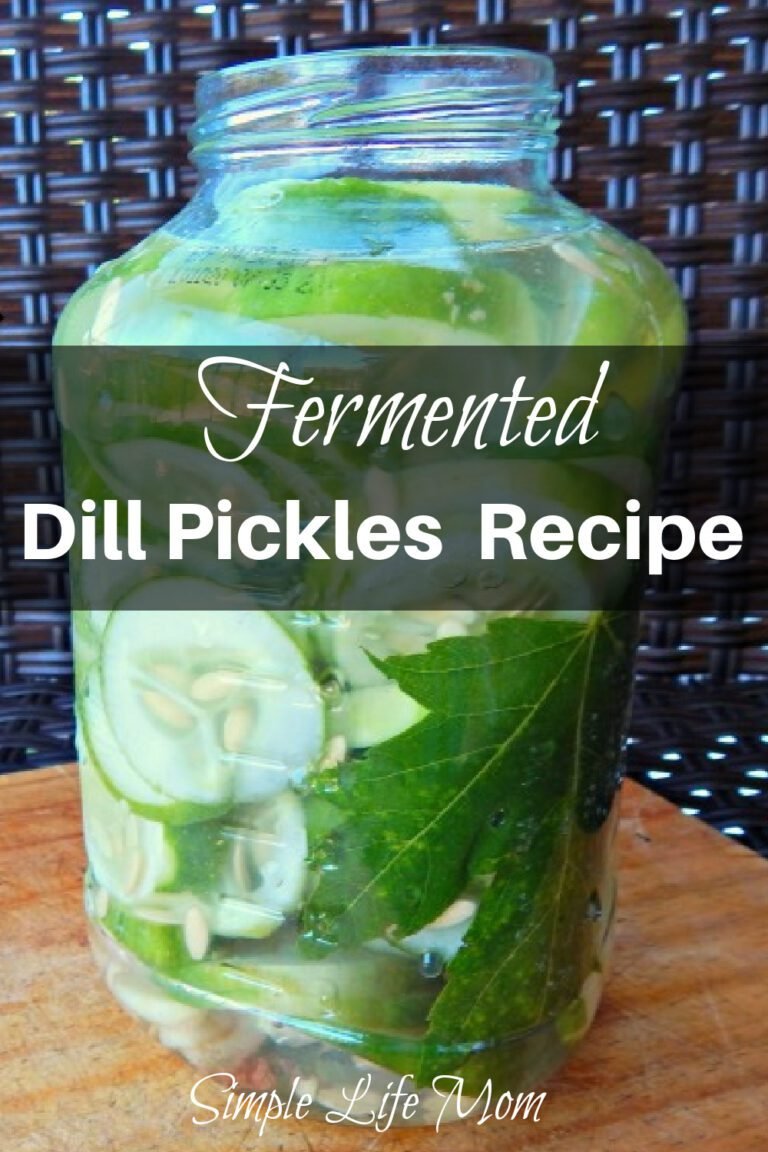 Easy, Healthy, Fermented Dill Pickles Recipe - Simple Life Mom