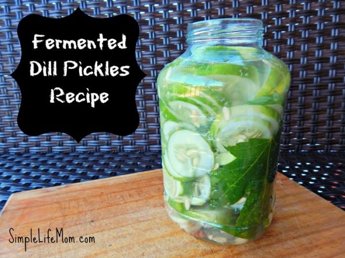 27 Last Minute DIY Gift Ideas - Fermented Dill Pickles Recipe from Simple Life Mom