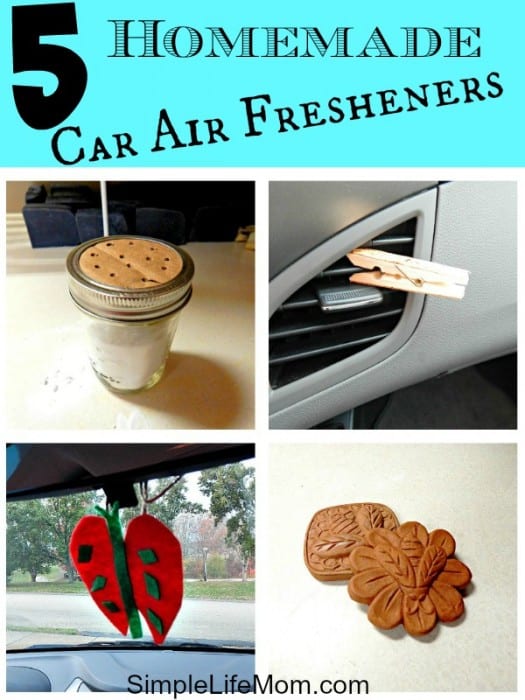 5 Homemade Car Air Fresheners  with essential oils and natural ingredients for the car and home,