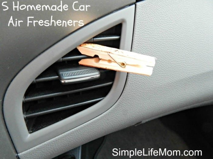 5 Homemade Car Air Fresheners  with essential oils and natural ingredients for the car and home,