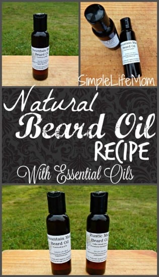 Natural Beard Oil Recipe from Simple Life Mom
