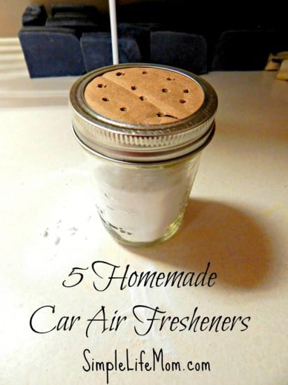 5 Homemade Car Air Fresheners  with essential oils and natural ingredients for the car and home,