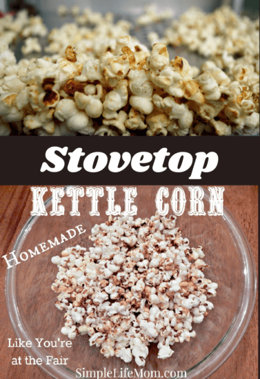 Homemade Stovetop Kettle Corn recipe