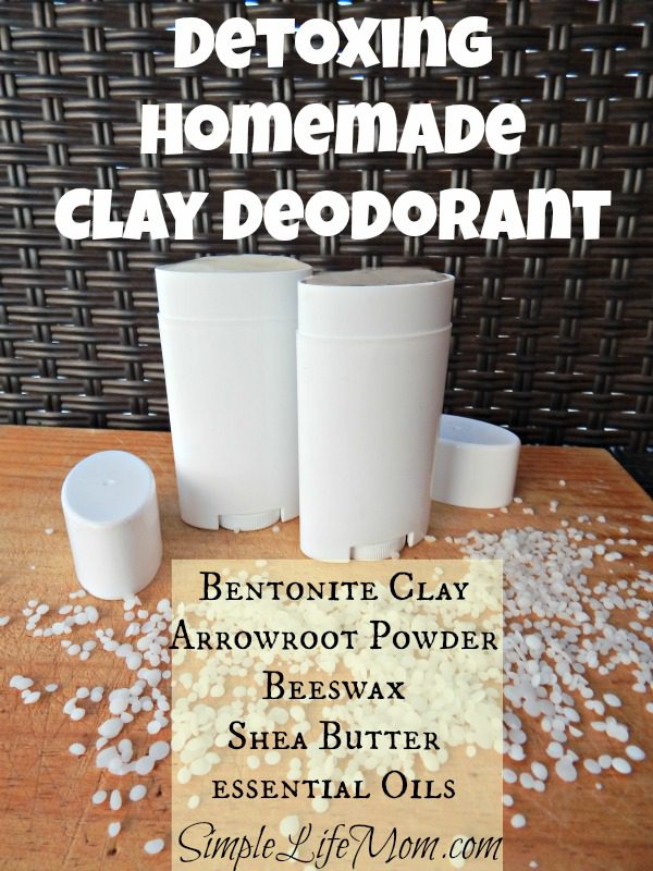 Easy Detoxing Homemade Clay Deodorant Recipe