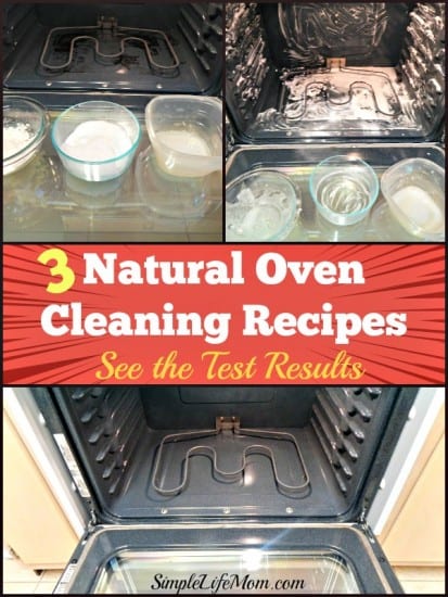 9 Natural Cleaning Recipes for Spring Cleaning - 3 Natural Oven Cleaning Recipes - See the Test Results at SimpleLifeMom.com
