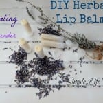 DIY Herbal Lip Balm - A healing recipe from @SimpleLifeMom