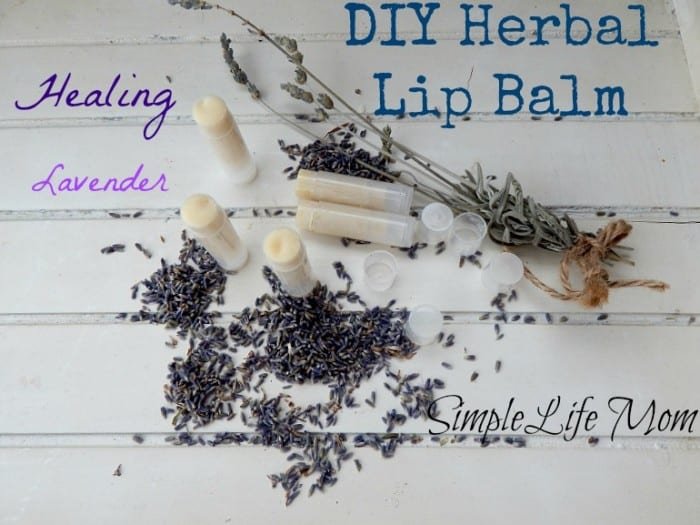 DIY Herbal Lip Balm - A healing recipe from @SimpleLifeMom