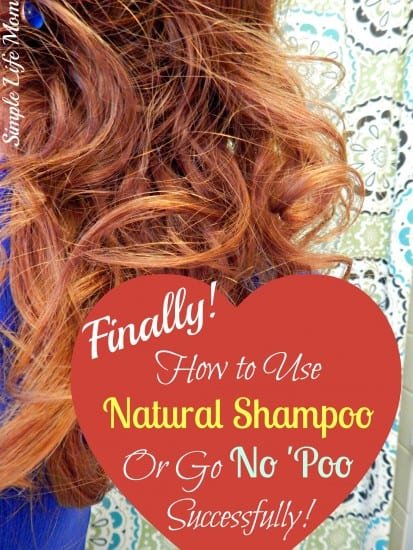 How to Go No 'Poo and use Natural Shampoo Successfully. Learn how to use shampoo bars, baking soda (and how NOT to use baking soda), about pH levels and deep conditioning so that you can have success.