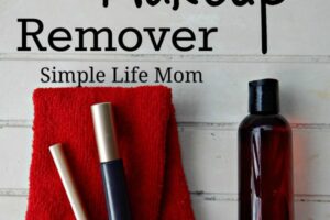 DIY Makeup Remover Recipe with essential oils from Simple Life Mom