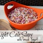 Light Cole Slaw Recipe with Greek Yogurt