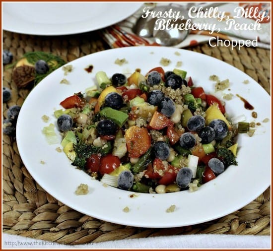 Featured on the Homestead Blog Hop - Frosty-Chilly-Dilly-Blueberry-Peach-Chopped-The-Kitchen-Chopper