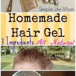 Homemade Hair Gel Recipe with just 3 Natural Ingredients from Simple Life Mom