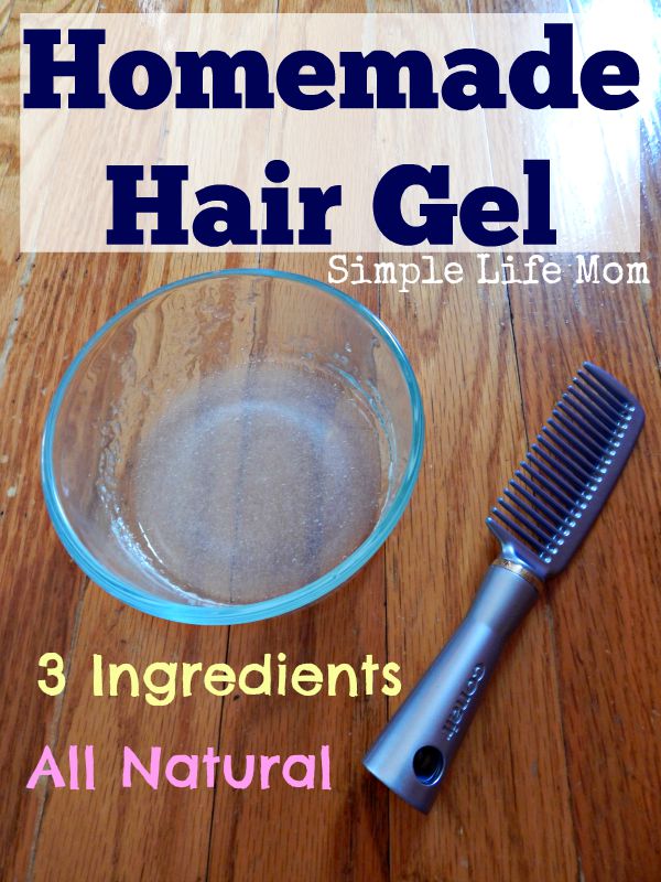 Homemade Hair Gel Recipe with just 3 Natural Ingredients from Simple Life Mom
